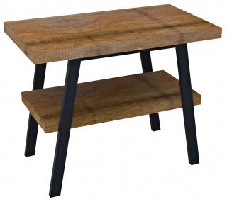 TWIGA umývadlový stolík 80x72x50 cm, čierna matná/Old wood