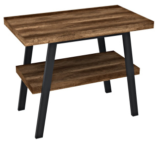 TWIGA umývadlový stolík 80x72x50 cm, čierna matná/dub tmavý
