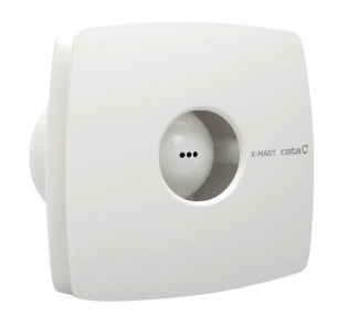 X-MART 10 kúpeľňový ventilátor axiálny, 15W, potrubie 100mm, biela