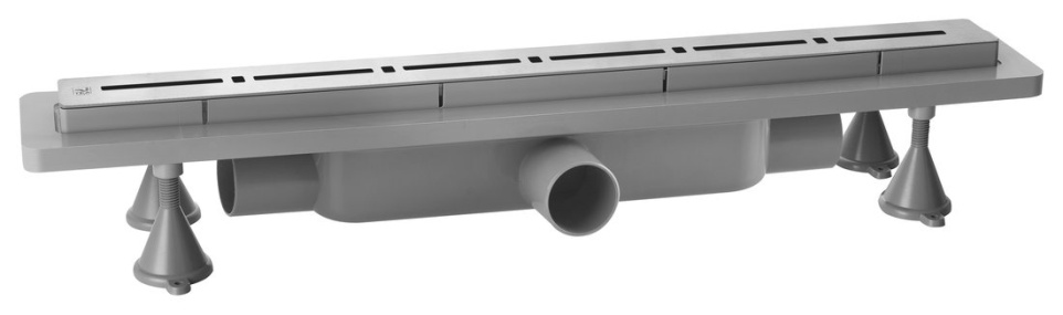RENOVA ECO LINE podlahový žľab s roštom z nerezové oceli, L-740, DN40