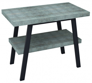 TWIGA umývadlový stolík 100x72x50 cm, čierna matná/Aquamarine