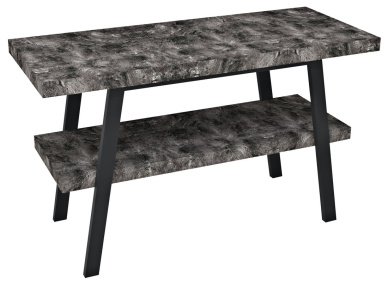 TWIGA umývadlový stolík 120x72x50 cm, čierna matná/štiepaný kameň