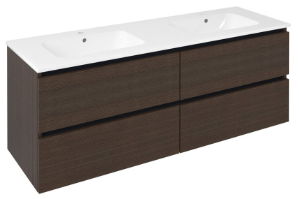 EZARA dvojum&yacute;vadlov&aacute; skrinka 140x55x46cm, borovica rustik