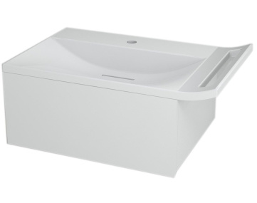 ZEUS umývadlová skrinka so sifónom 60x26x45 cm, biela (ZE070)