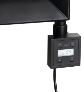 KTX vykurovacia tyč s termostatom, 300 W, čierny mat