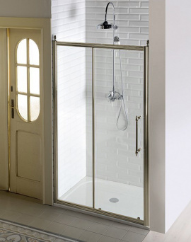 ANTIQUE sprchové dvere posuvné 1200mm, číre sklo, bronz