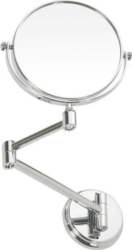 X-ROUND E kozmetické zrkadlo závesné priemer 135mm, chróm