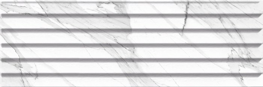 CARRARA Relieve Stripe Blanco Brillo G 20x60 (bal=1,20 m2)