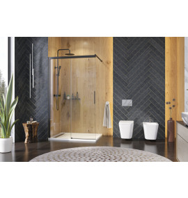 Wellness Black K2 120cm, posuvné sprchové dvere