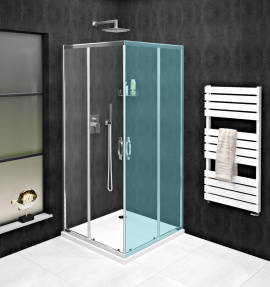SIGMA SIMPLY sprchové dvere posuvné pre rohový vstup 900 mm, číre sklo