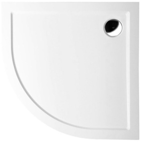 SERA sprchová vanička z liateho mramoru, štvrťkruh 100x100x4cm, R550, biela