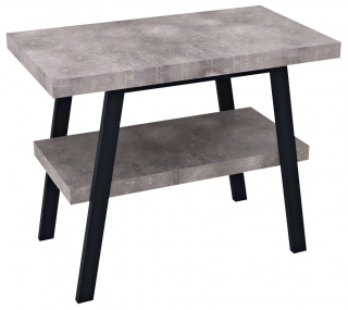 TWIGA umývadlový stolík 100x72x50 cm, čierna matná/Cement