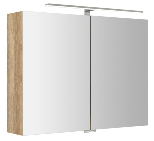 RIWA galérka s LED osvetlením, 81x70x17cm, dub alabama