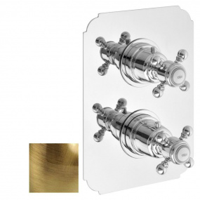 SASSARI podomietková sprchová termostat. batéria, 2 výstupy, bronz
