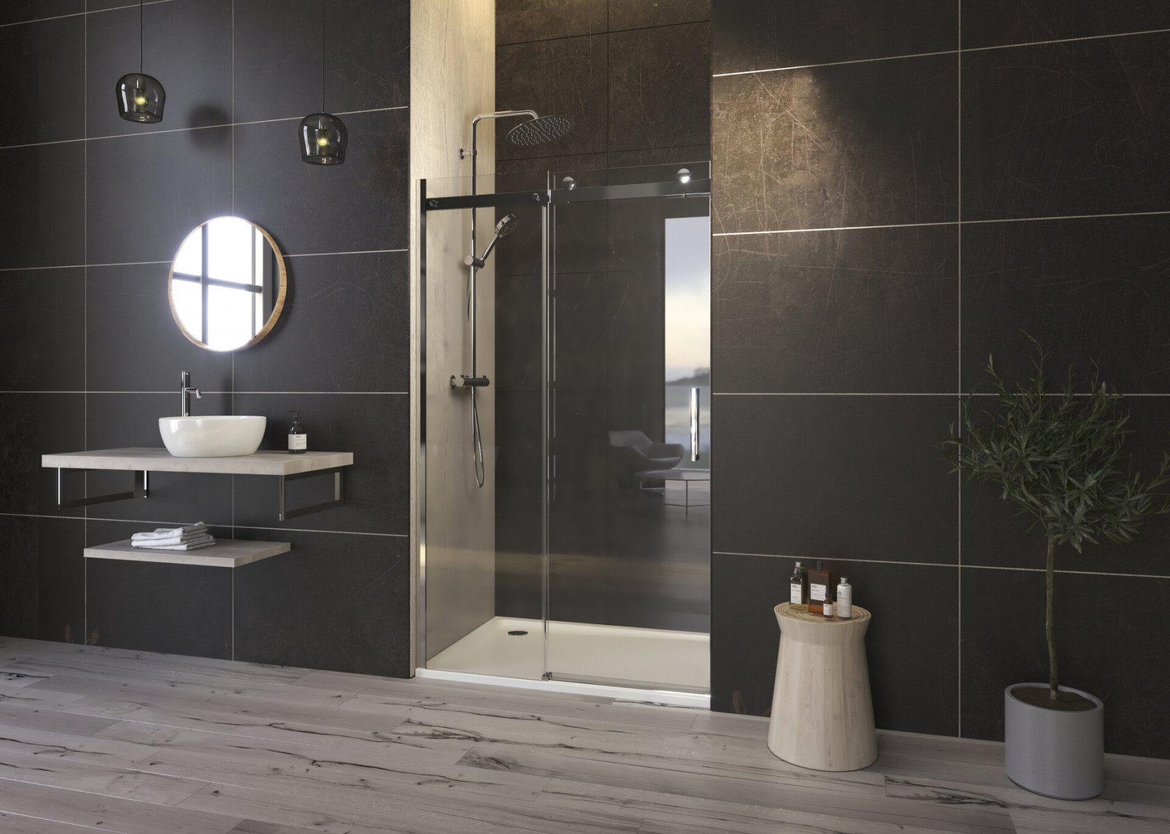 Teknosoft B2 150, sprchové dvere