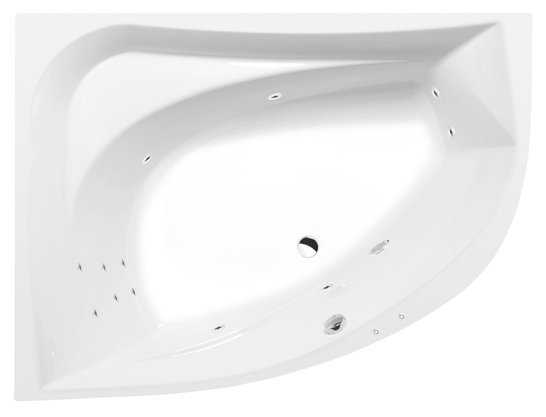 TANYA L hydromasážna vaňa, 160x120x49cm, Attraction Hydro, chróm