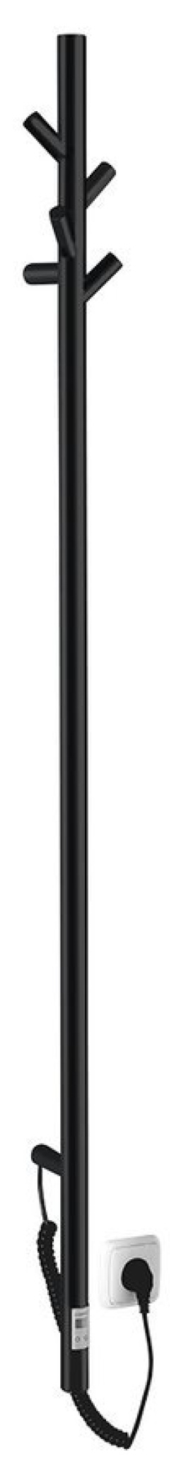 PASADOR elektrický sušiak uterákov s časovačom, guľatý, 150x1500 mm, 30 W, čierna mat