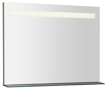 BRETO zrkadlo  s LED osvetlením a policou 800x608mm