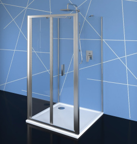EASY sprchový kout tri steny 800x1000mm, skladacie dvere, L/P varianta, číre sklo