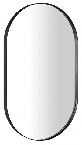 PUNO zrkadlo v kovovom ráme 50x85cm, čierna mat