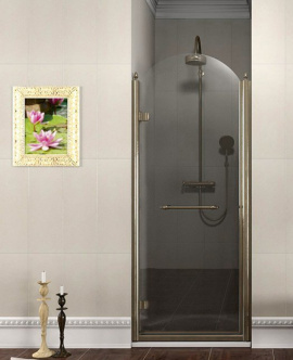 ANTIQUE sprchové dvere 800mm, lavé, číre sklo, bronz, svetlý odtieň