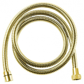 Kovová sprchová hadica, opletená, 175 cm, zlato