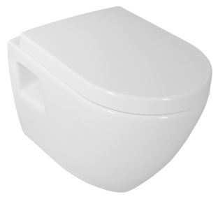 NERA závesná WC misa, 35,5x50 cm, biela