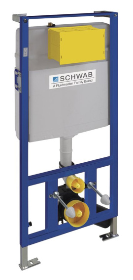 SCHWAB DUPLO WC 199 podomietková nádržka pre suchú montáž 3/6l, DN110mm