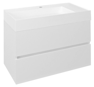 ODETTA umývadlová skrinka 82x50x43,5cm, biela lesk