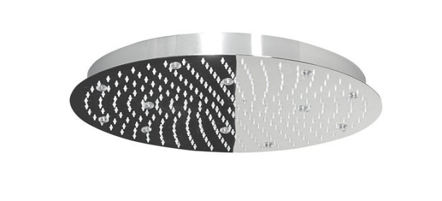 SLIM hlavová sprcha s RGB LED osvetlením, kruh 300mm, nerez