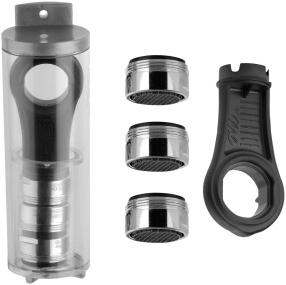 SET 3x perlátor ANTICALC, vonkajší závit M24x1 a kľúč, chróm