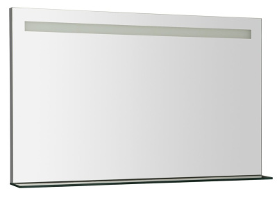 BRETO LED podsvietené zrkadlo, sklenená polica, 1000x608mm