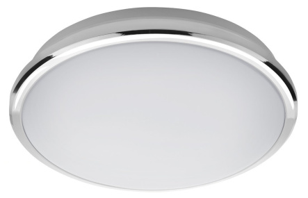 SILVER stropné LED svietidlo priemer 28cm, 10W, 230V, denná biela, chróm