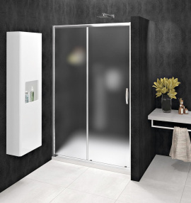 SIGMA SIMPLY sprchové dvere posuvné 1100mm, sklo Brick