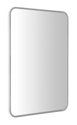 FLOAT LED podsvietené zaoblené zrkadlo v ráme 500x700mm, biela