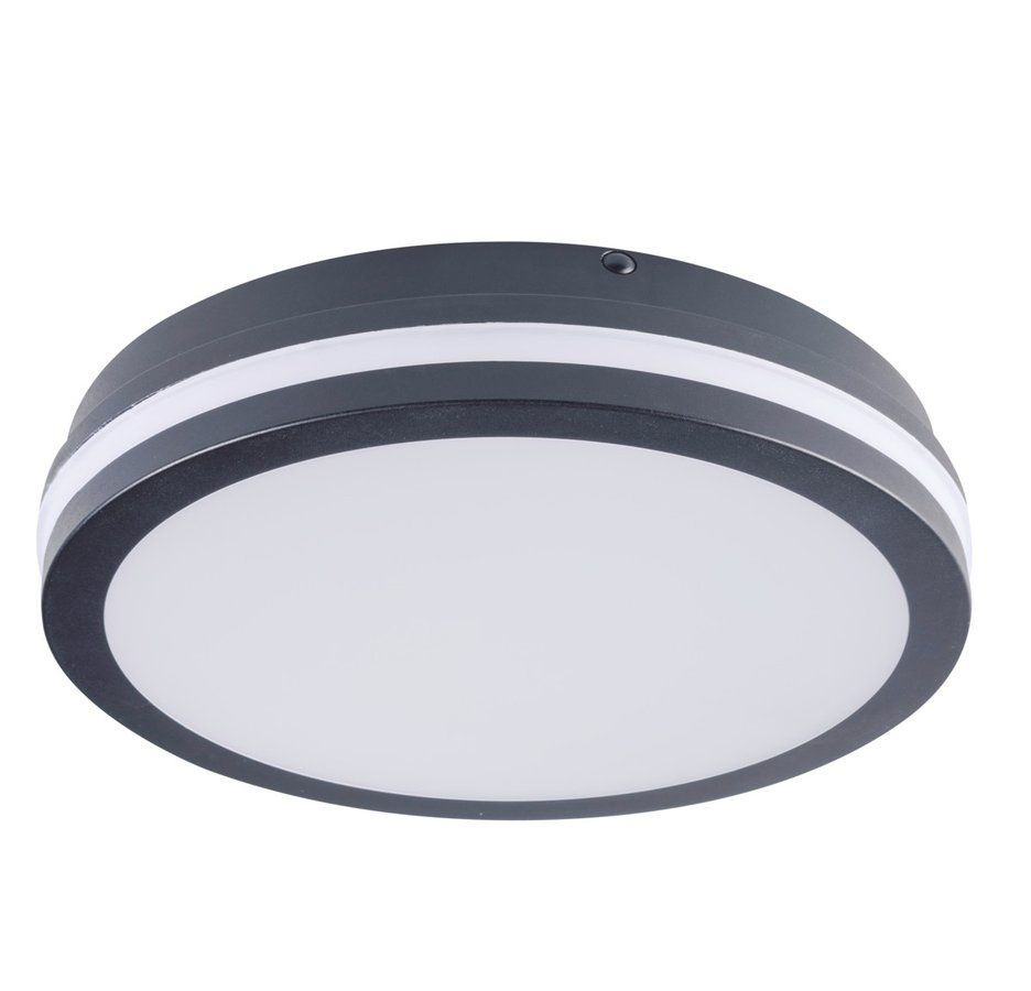 BENO stropné LED svietidlo,  ø 260mm, 24W, čierna grafit