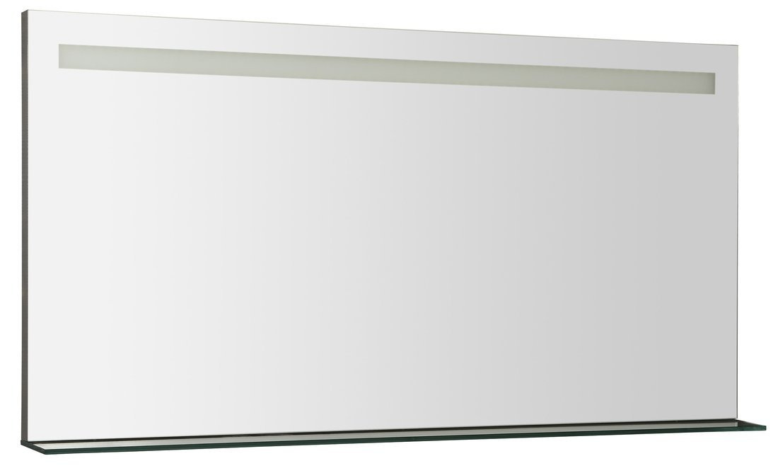 BRETO zrkadlo  s LED osvetlením a policou 120x60,8cm