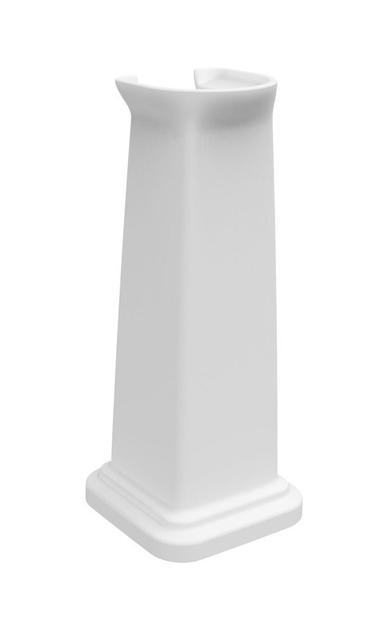 CLASSIC univerzálny keramický stĺp k umývadlu 66x27cm, biela ExtraGlaze