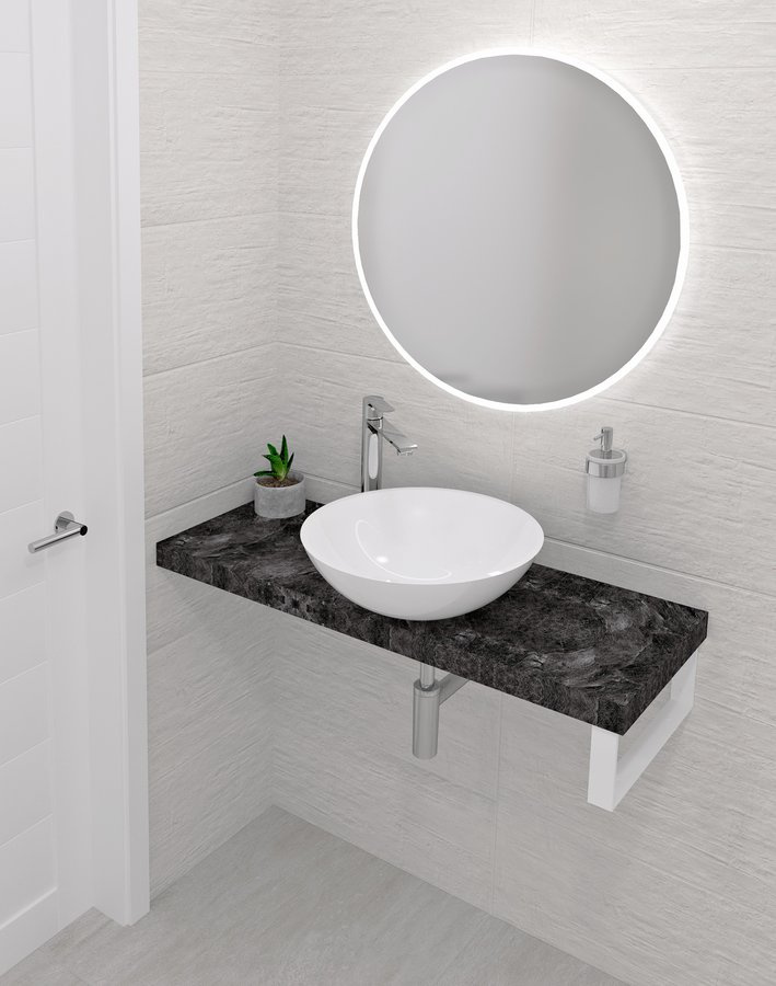 AVICE doska pod umývadlo 100x36cm, hrúbka 5cm, štiepaný kameň