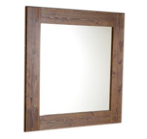 BRAND zrkadlo v drevenom ráme 600x800mm, morený smrek