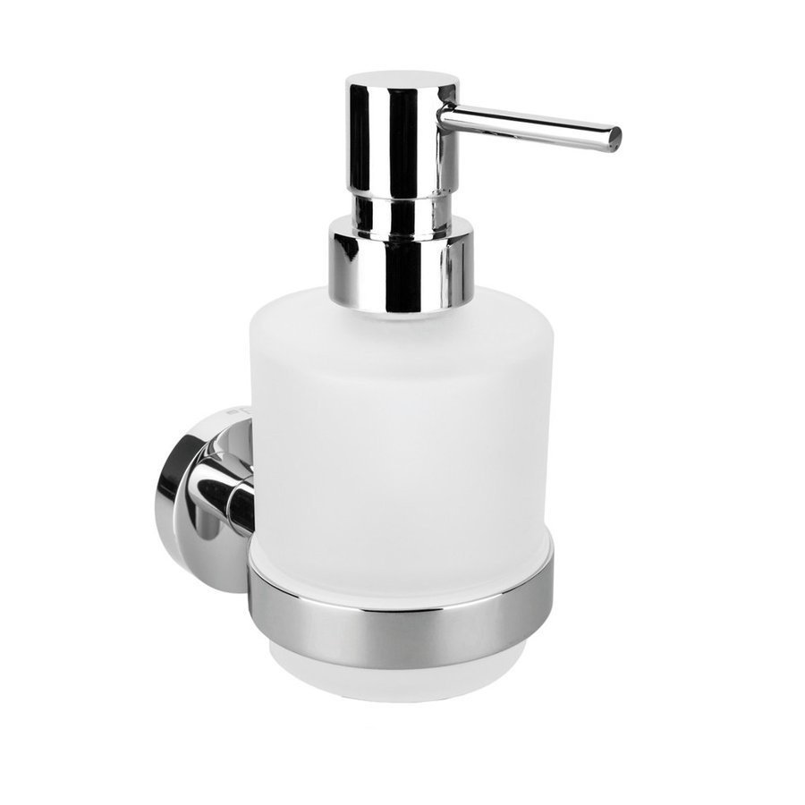 X-ROUND dávkovač mydla 200ml, mliečne sklo, chróm