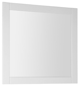 FAVOLO zrkadlo v ráme 80x80cm, biela mat