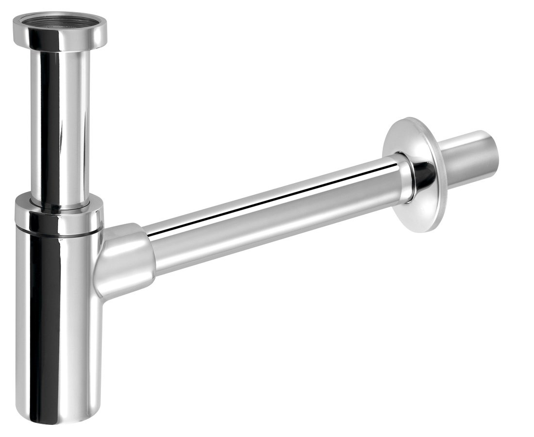 Umývadlový sifón 5/4", DN32, guľatý, chróm