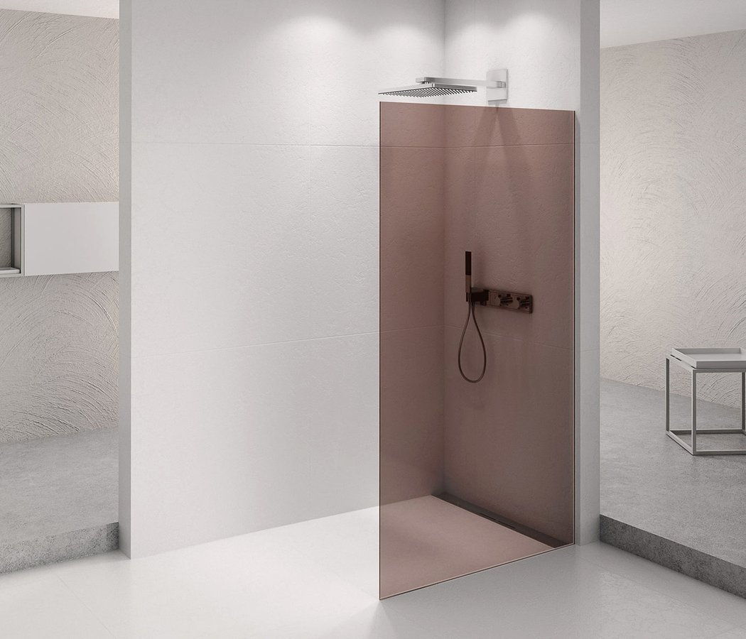 ARCHITEX CHROM sprchová zástena 1062 mm, sklo Marron
