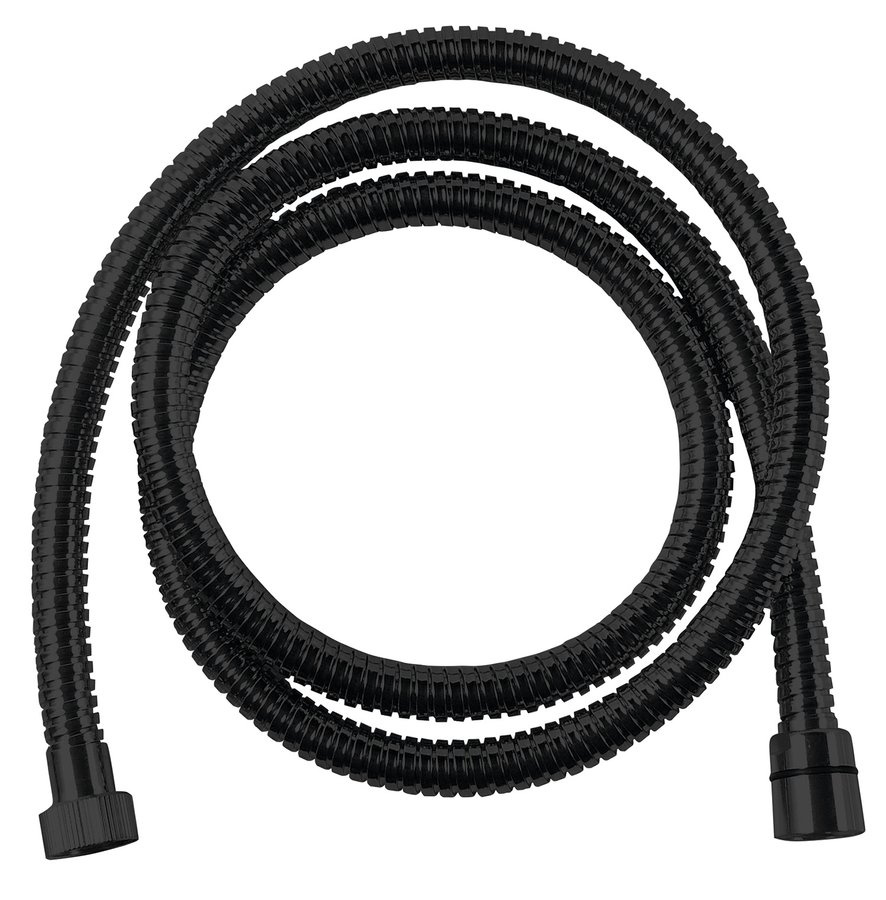 POWERFLEX kovová sprchová hadica, 150cm, čierna mat