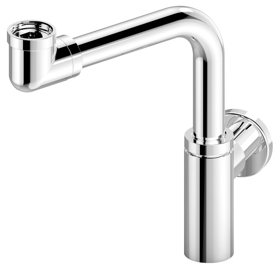 Umývadlový sifón šetriaci miesto 5/4", odpad 32mm, chróm