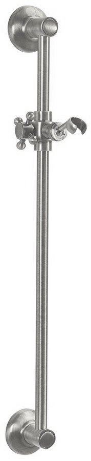 ANTEA sprchová tyč, nastaviteľný držiak, okrúhly, 670mm, nikel