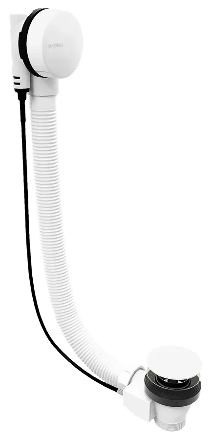 Vaňová súprava s bovdenom, dĺžka 600mm, zátka 72mm, biela