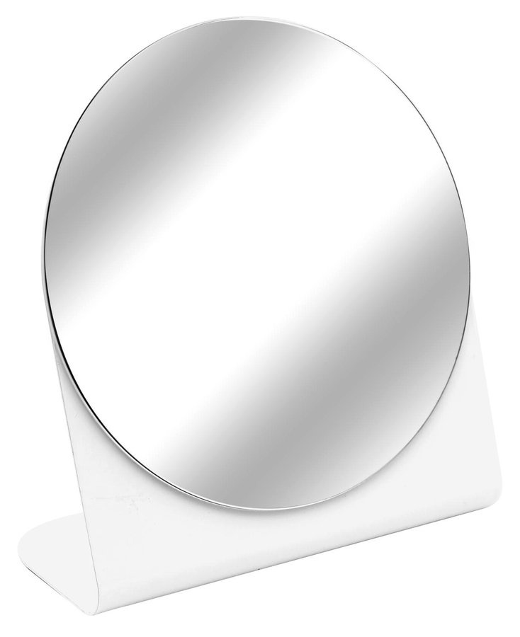 ARWEN kozmetické zrkadlo na postavenie, priemer 150mm, biela