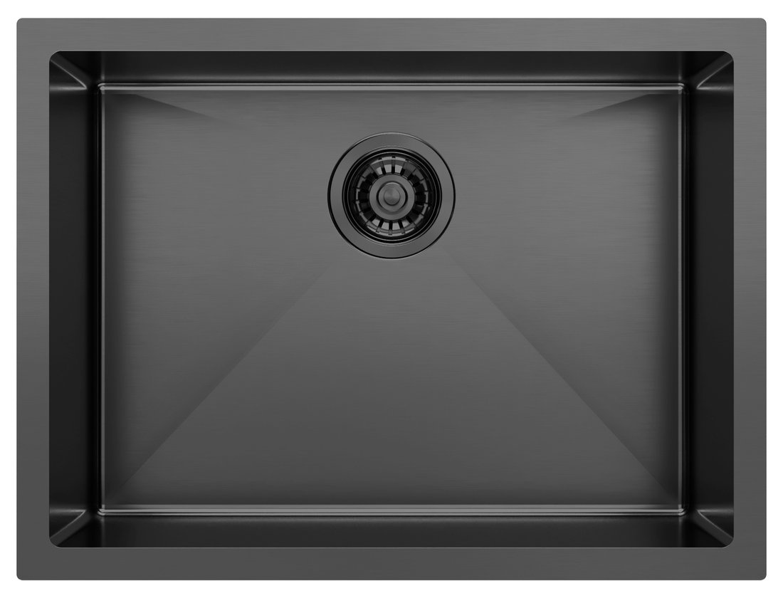 ZENITH nerezový drez 60x45cm, gun metal